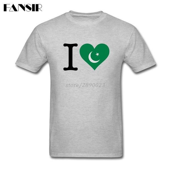 

sport amazing t-shirt men's short sleeve o neck i love pakistan flag pattern clothes men t-shirt