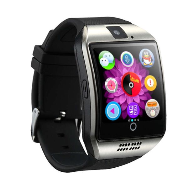 

q18 bluetooth card p smart wear high end curved screen fashion watchv1ojk