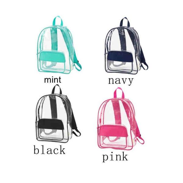 

4pcs/lot new arrival summer pvc backpack clear school bag bookbag bookpack wholesale student bags