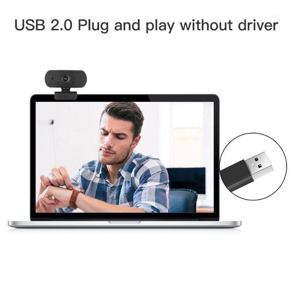 

1080p rotatable cameras video recording web camera with microphone pc computer1