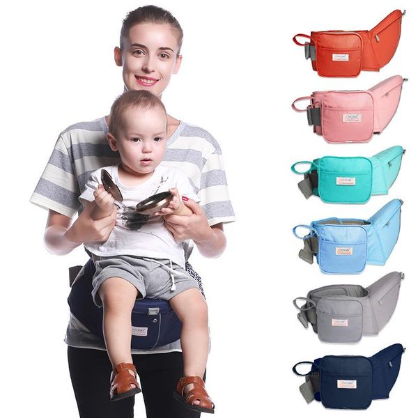 

carriers, slings & backpacks lightweight solid color infant stool multi-functional 0-36m baby gear boys girls waist with storage bag