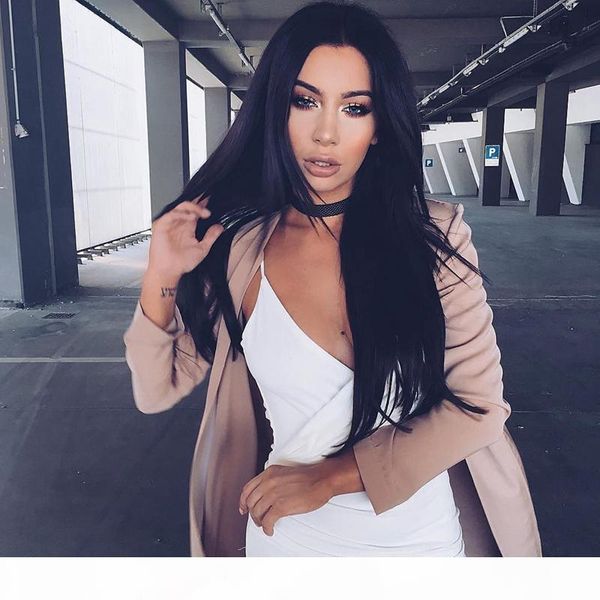 

lace front human hair wigs indian full lace human hair wigs natural straight lace front wig, Black;brown