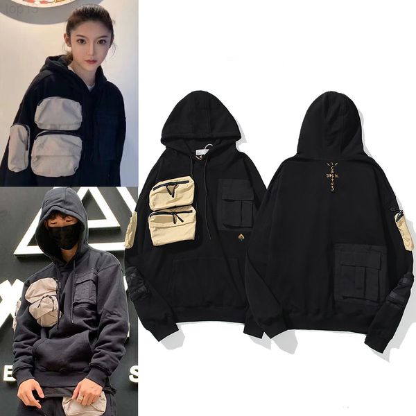 

men hip 2020 hop travis scott ts hoodie cottom cactus jack hoodies mens winter coats hoodies women designers sweater hooded, Black