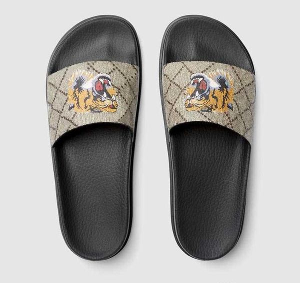 

new color paris sliders mens womens summer sandals beach slide slippers ladies flip flops loafers with box 78942, Black