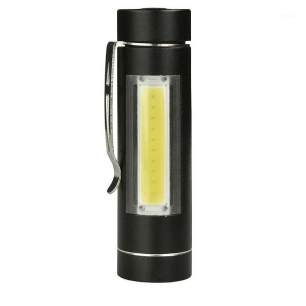 

bike lights mini 1 mode powerful xpe q5 cob rechargeable led pocket clip 14500 waterproof usb interface 35a71