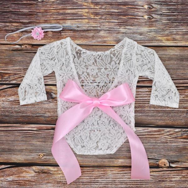

newborn pgraphy props baby girl kids bow clothing overalls princess playsuits overalls clothing lace romper studio shoot, Yellow