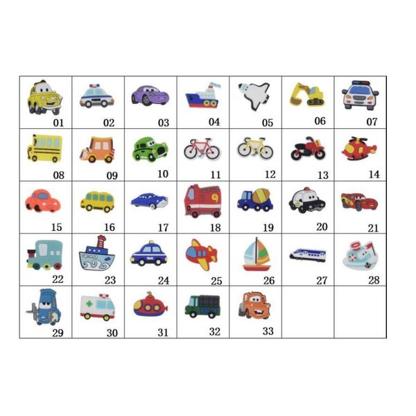 

wholesale croc shoe charms for wristband bracelet decoration kids teen party favous gifts beach shoes buckle button cartoon car shape toy bo, White;pink