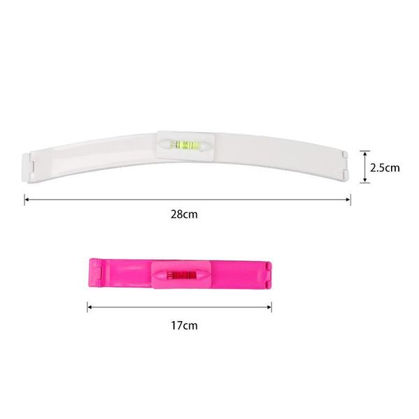 

2 pcs/set diy women hair trimmer fringe cut tool clipper comb guide for cute hair bang level ruler hair acc wmtdow, Silver