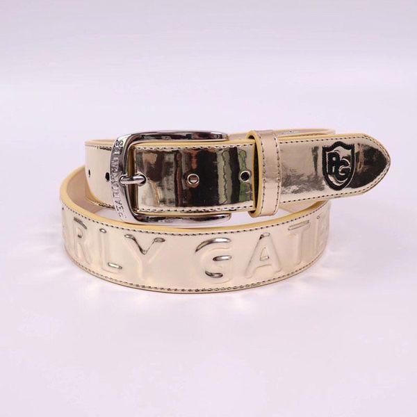 

clearance sale women's golf belt metal buckle leather fashion sports leisure belt golf accessories ing, Black;brown