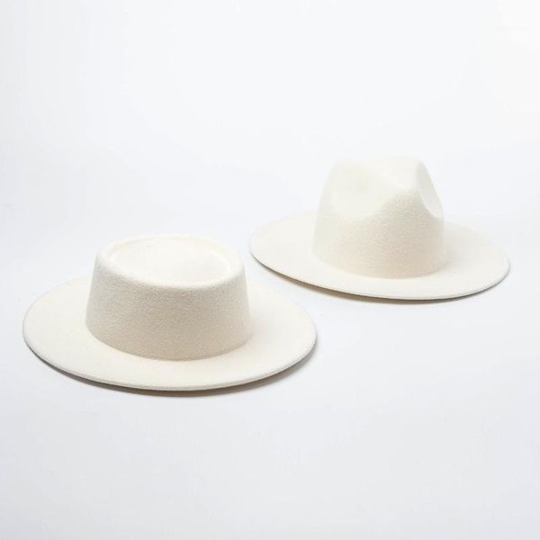 

women wool felt hats white wide brim fedoras for wedding party hats pork pie fedora hat floppy triby base bc551, Blue;gray