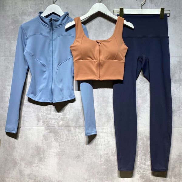 

temperament yoga slim fit exercise suit, Gray