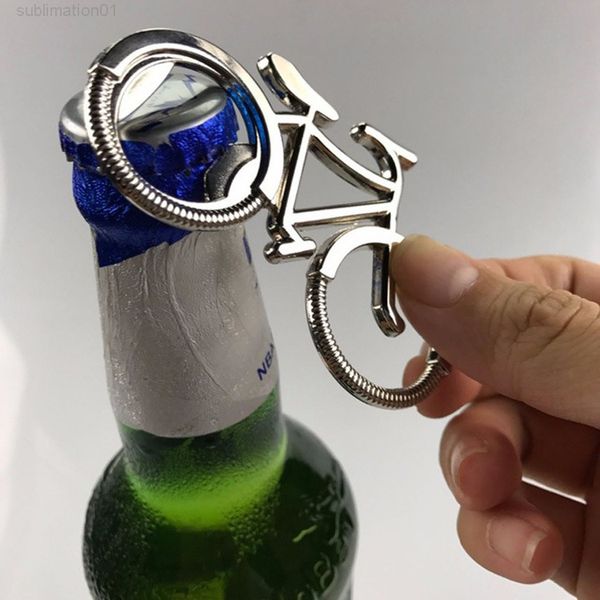 

metal bicycle beer bottle cute key rings openers for wedding anniversary party gift bike keychain opener
