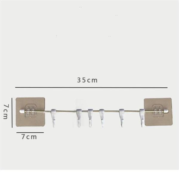

strong suction cup hook strong sticky 6 hooks up wall rails towel shelf rack hooks hanger kitchen cupboard stor bbydxa