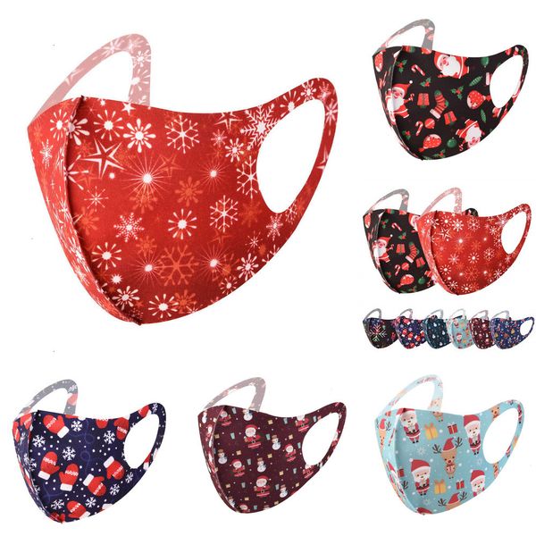 

factoryr1i4kids designer mask christmas santa 3d gift face printing mouth facemask dustproof sunscreen washable men wome