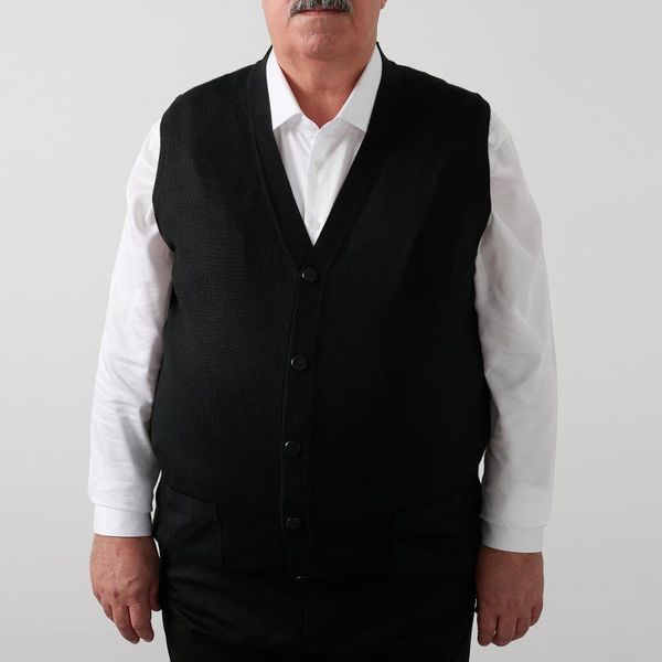 

men's vests buratti large size vest male 518duzyeb, Black;white