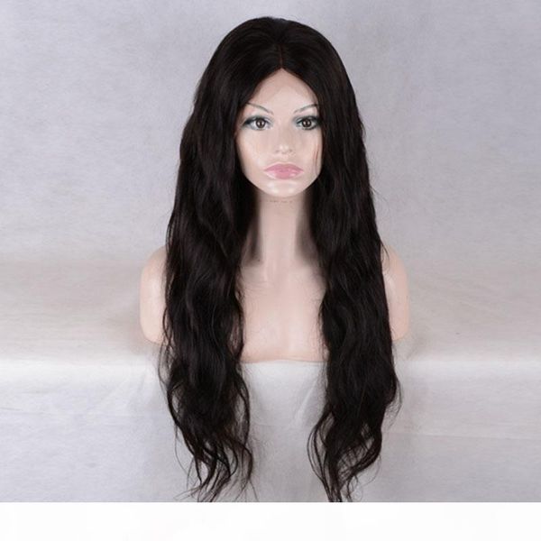 

full lace human hair wigs 180% high density remy hair lace front wigs loose body wave full lace wigs for women, Black;brown