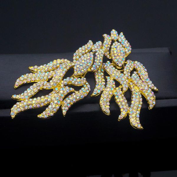 

dangle & chandelier arrival elegant girls zircon gold crystal fashion earrings, Silver