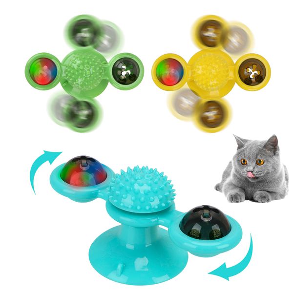 

cat, windmill, turntable, tickle brush, cat toy, interactive puzzle, intelligent pet toy