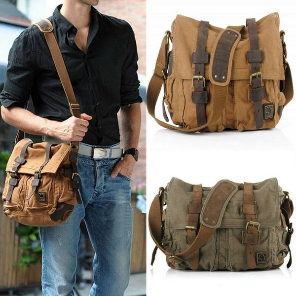 

duffel bags large capacity classic fashion sports messenger bag 2021 men's vintage canvas shoulder bag1