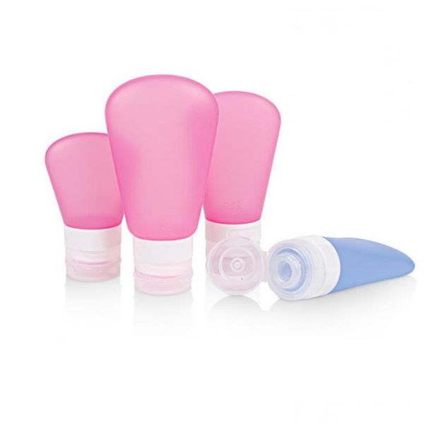 

1.25oz 2oz 3oz travel food grade squeeze silicone liquid containers shampoo lotion toiletries cosmetic bottles