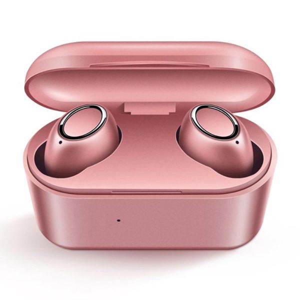 

mini wireless earphones bluetooth 5.0 earbud stereo true cord in-ear earpiece waterproof for sports with charging case