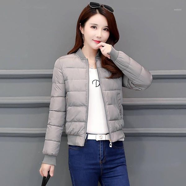 

women's jackets 2021 winter jacket women stand collar coat basic autumn female outwear cotton padded casaco feminino1, Black;brown