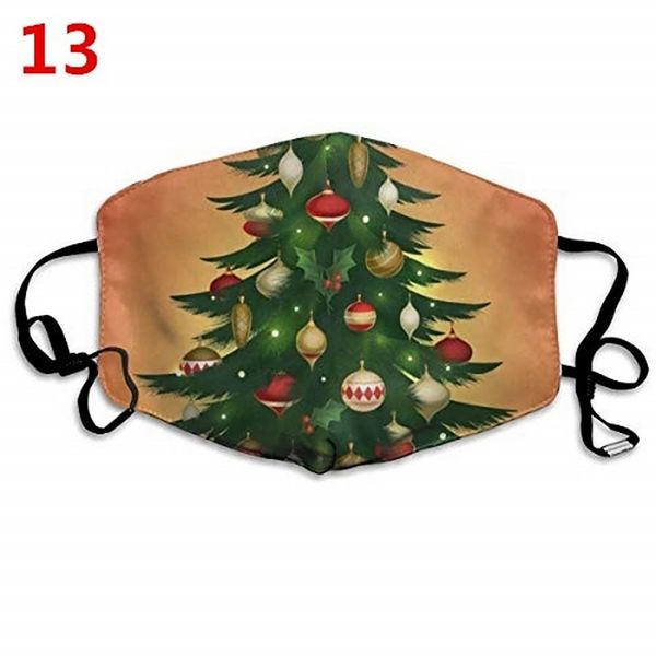 

санта-клаус / снеговика / лосей печать маска новогоднее украшение моющиеся дышащая маска 2021 новый год xmas gift 2020 face снежинка jlljcj