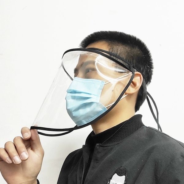 

foam mask xwont transparent hat anti-flying protection children's hat protective cap windproof detachable isolation transparent