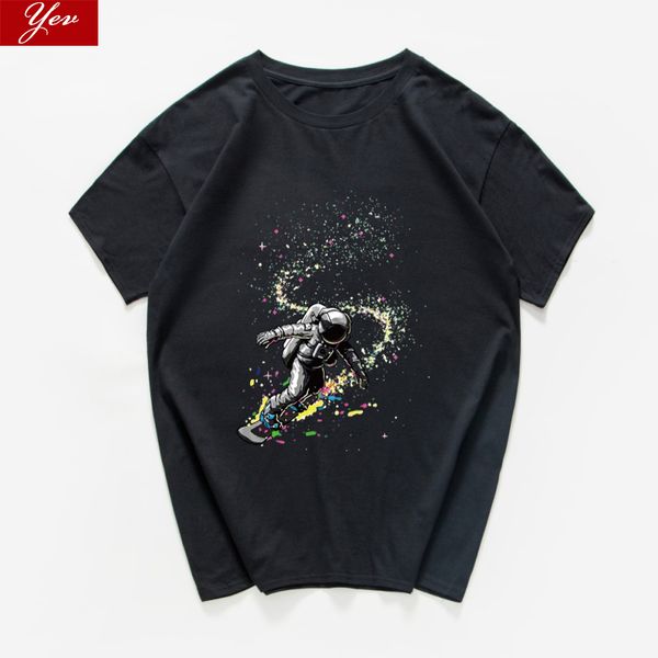

sport astronaut skating funny t shirt men hip hop hipster men t-shirt casual summer loose male t-shirt homme streetwear harajuku