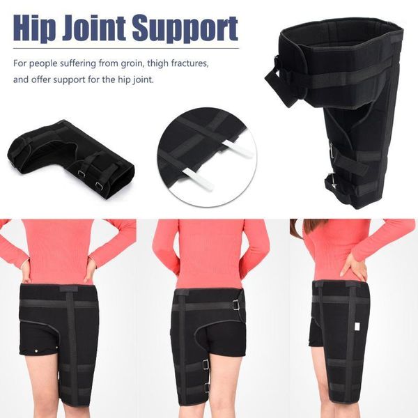 

waist support 1pcs hip joint brace thigh & groin sacrum stabilizer pain relief strain arthritis protecter1, Black;gray