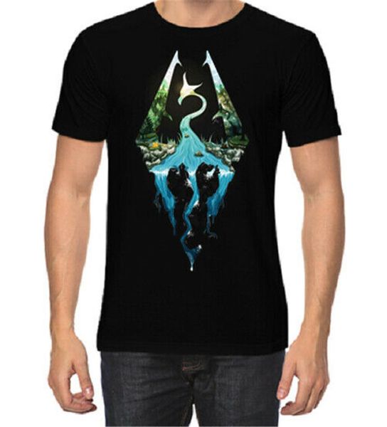 

skyrim mens t-shirt мода новые с бирками tshirt летний стиль майка спортивная с капюшоном толстовка толстовка