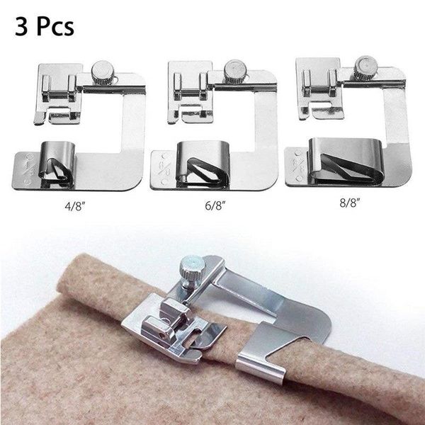 

1pc 13 19 22mm domestic sewing machine foot presser foot rolled hem feet for brother singer sewing accessories 7yj243 bbybbp bwkf