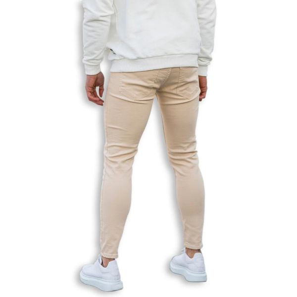 

men's jeans casual 100% cotton denim men basic skinny latte man style good wholesale offer trend 2021, Blue