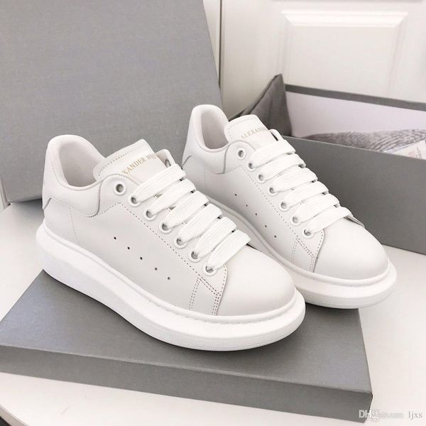

2020 og classic platform sneakers white leather strap for comfort running shoes luxury brands casual shoes, Black