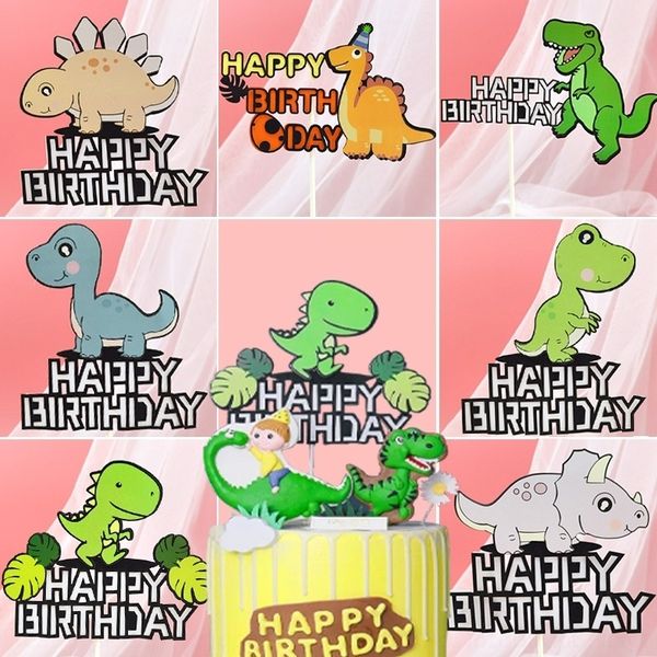 

kiqcw dinosaur decoration plug-in theme boy internet cake celebrity boy happybirthday set dinosaur decoration plug-in theme children accesso