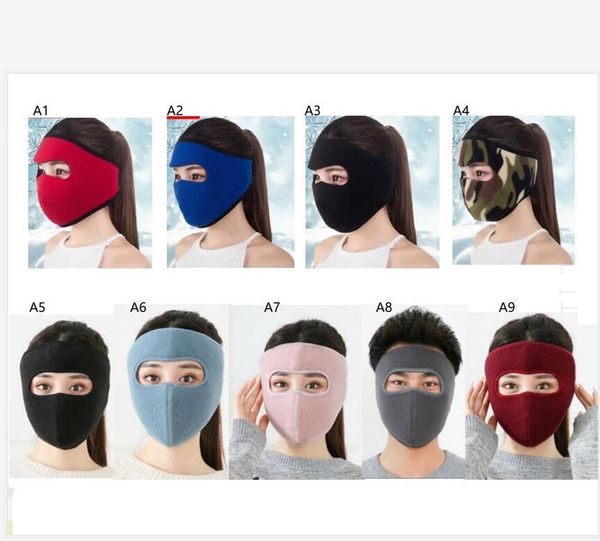

winter polar fleece face mask women mens full head cover skimask trooper masks outdoor cycling motorcycle facekini headwear scarf f101602, Silver