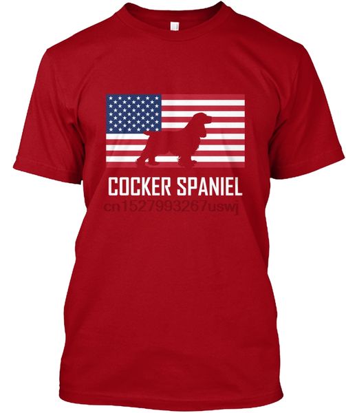 

cocker spaniel american flag mens per popular tagless tee t-shirt sport hooded sweatshirt hoodie