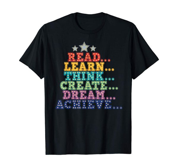 

read learn think create dream motivational tee hoodie designers t shirts sweatshirt