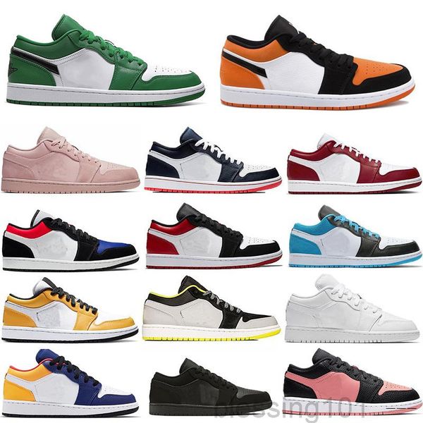 

new jumpman low 1s 1 mens basketballs shoes game royal shadow reverse sport casual shoes bred pine green noble red travis trainers js-t