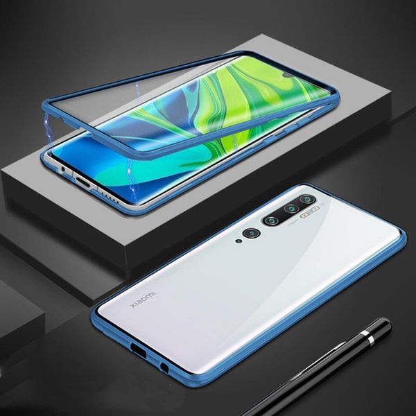 

magnetic case for mi xiaomi note 10 pro case double side glass bumper shockproof back case for xiaomi mi note 10 h sqcfdl