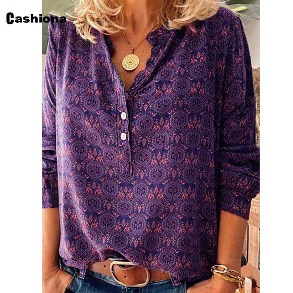 

плюс размер женщин элегантный отдыха повседневная футболка модель однобортный печати v-образным вырезом сыпучие женщин top 2020 летняя тис р, Silver