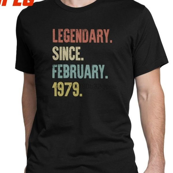 

february 1979 vintage for men 40th birthday gifts short sleeved funny round neck clothes black hoodie designers t shirts sweatshirt
