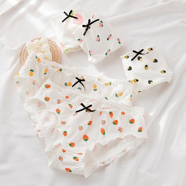 

panties girl underwear 5pc/bag cotton lovely middle waist briefs young teenagers fruits students intimates l xl1, Camo