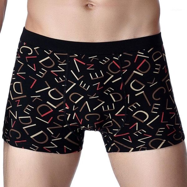

mens boxers shorts men cotton underwear breathable cozy male panties cotton stretched band fashion letter print men's boxer1, Black;white