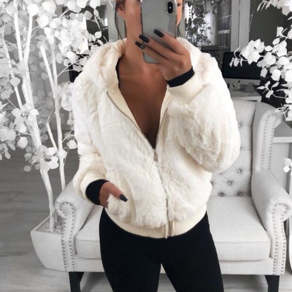 

women's down & parkas autumn and winter fur one coat, Black