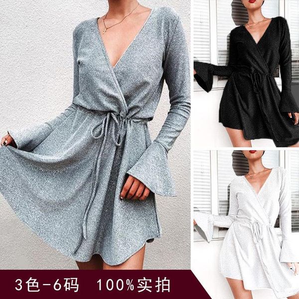 

clothing women long sleeve dress dress y2k & club fit and flare full above knee, mini clothes, Black;gray