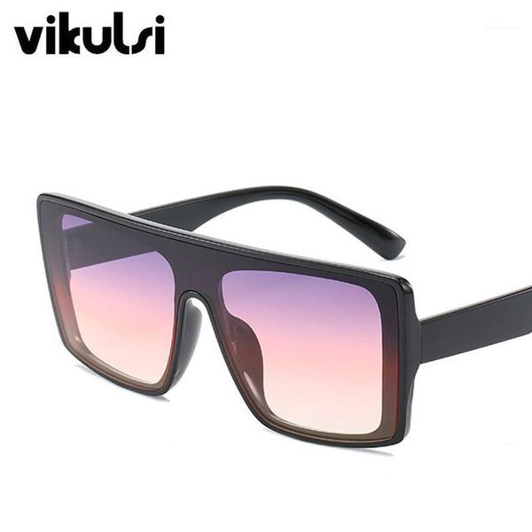 

sunglasses retro men designer oversized women 2021 one piece square sun glasses for female gradient shades1, White;black