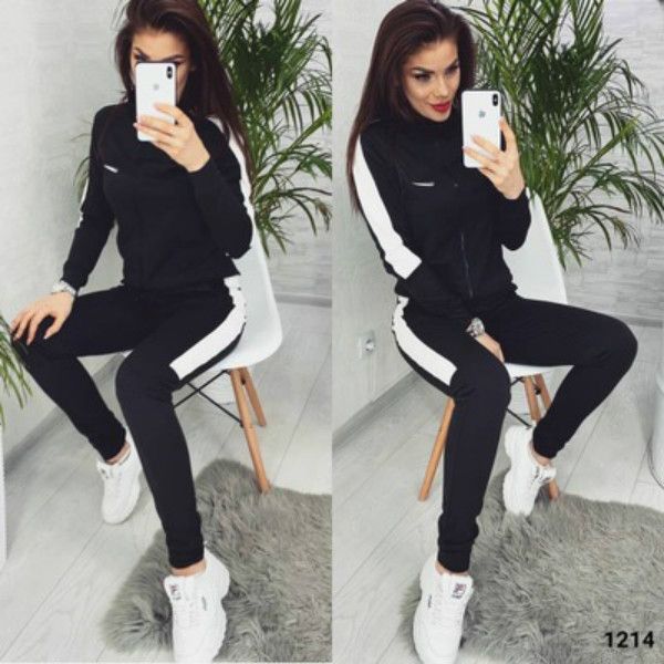 

womens hook tracksuits womens long sleeve two-piece suit women's printed sportswear suits 2020fw casual clothing set sport style, Gray