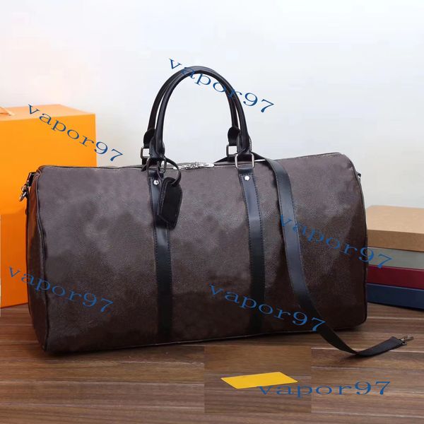 

2021 mens duffle bag brown black keepall 55 quality mono luggage gram bag travel men women giraffe with lock new