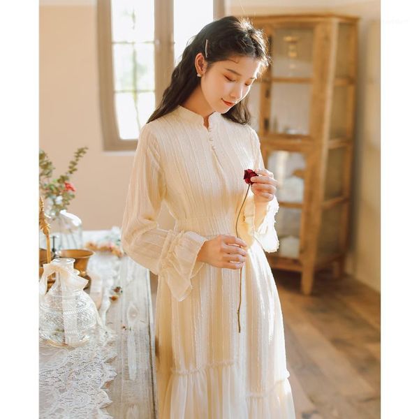 

french style women dress vintage cheongsam dresses apricot ts0125221, Black;gray